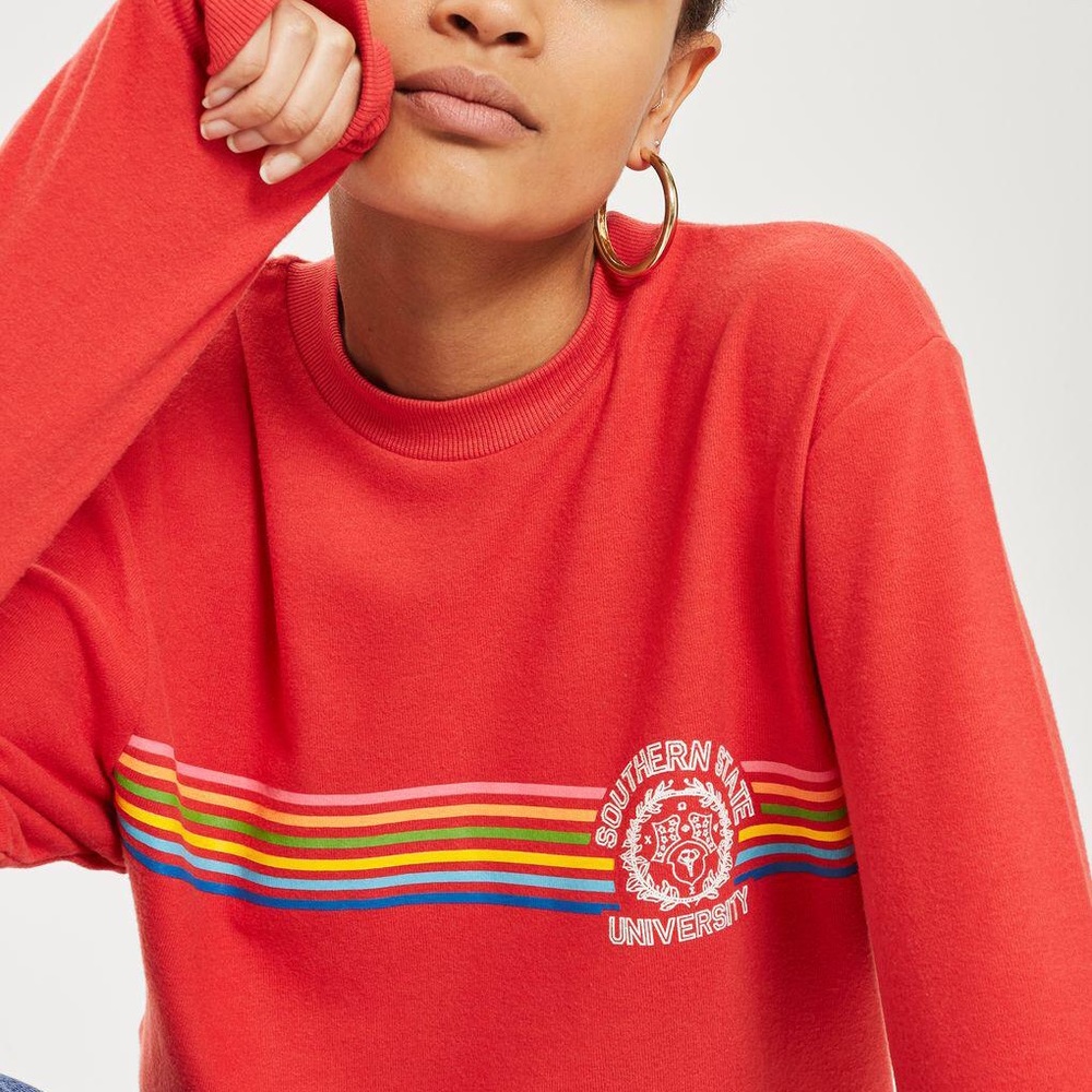 Topshop red pullover